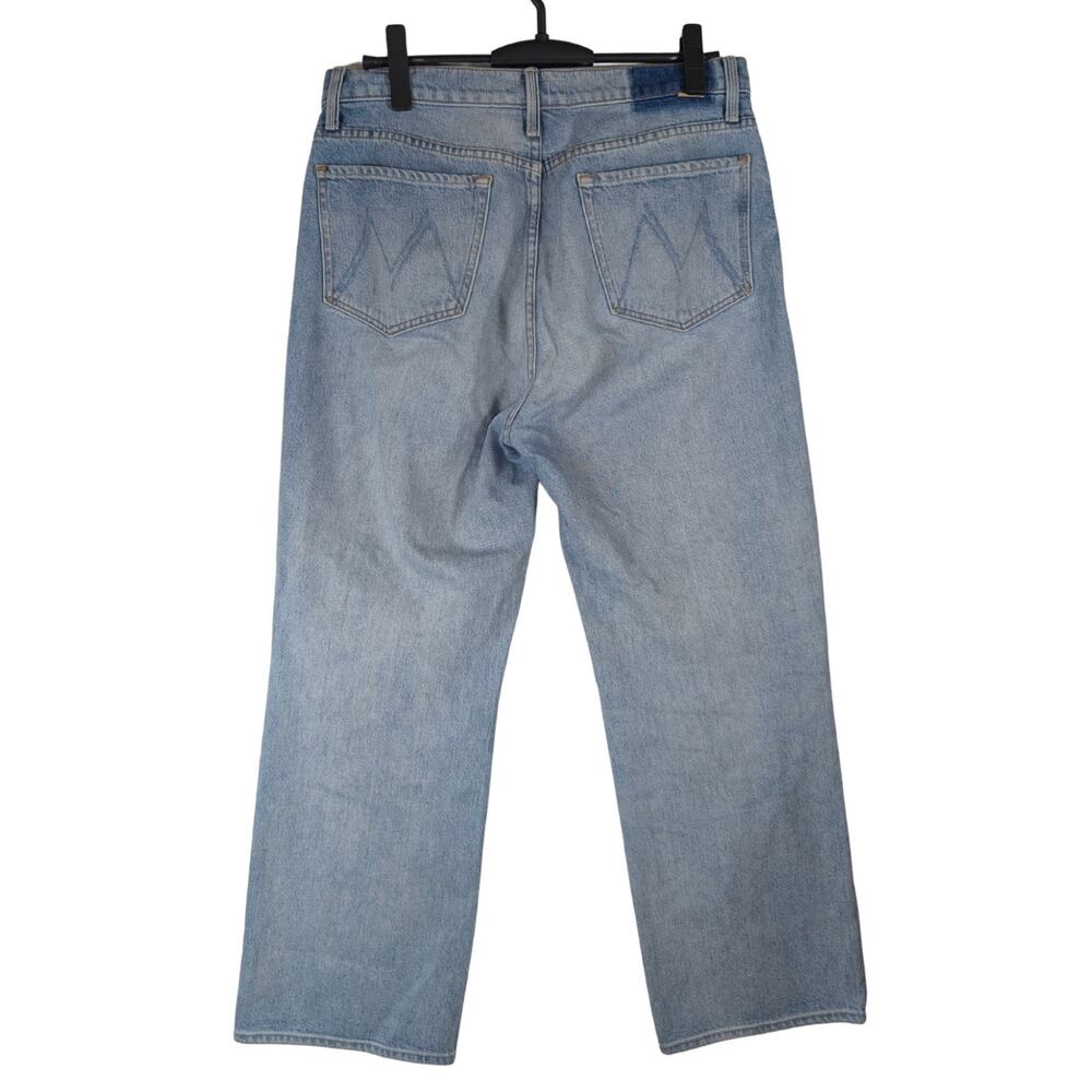 Mother The Rambler Ankle Straight Leg Jeans Blue Washed Piece by Piece Womens 31 - Picture 2 of 8
